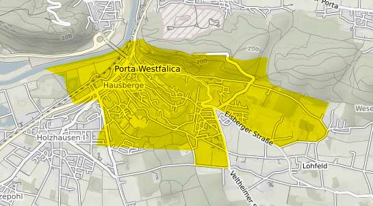 Immobilienpreisekarte Porta Westfalica Hausberge